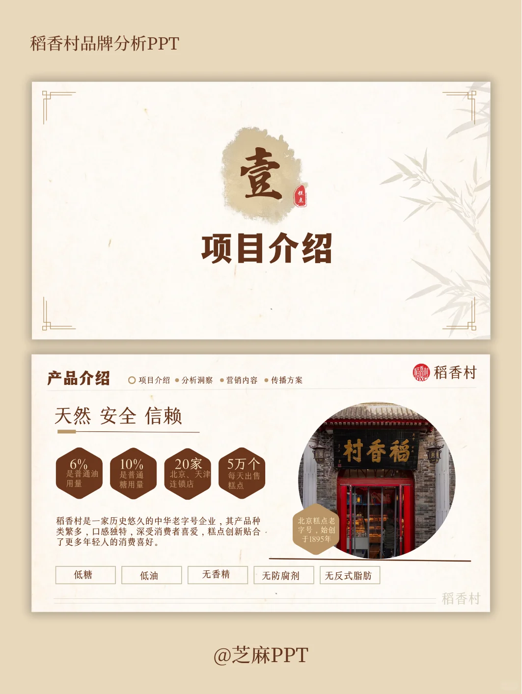 稻香村品牌案例分析PPT～