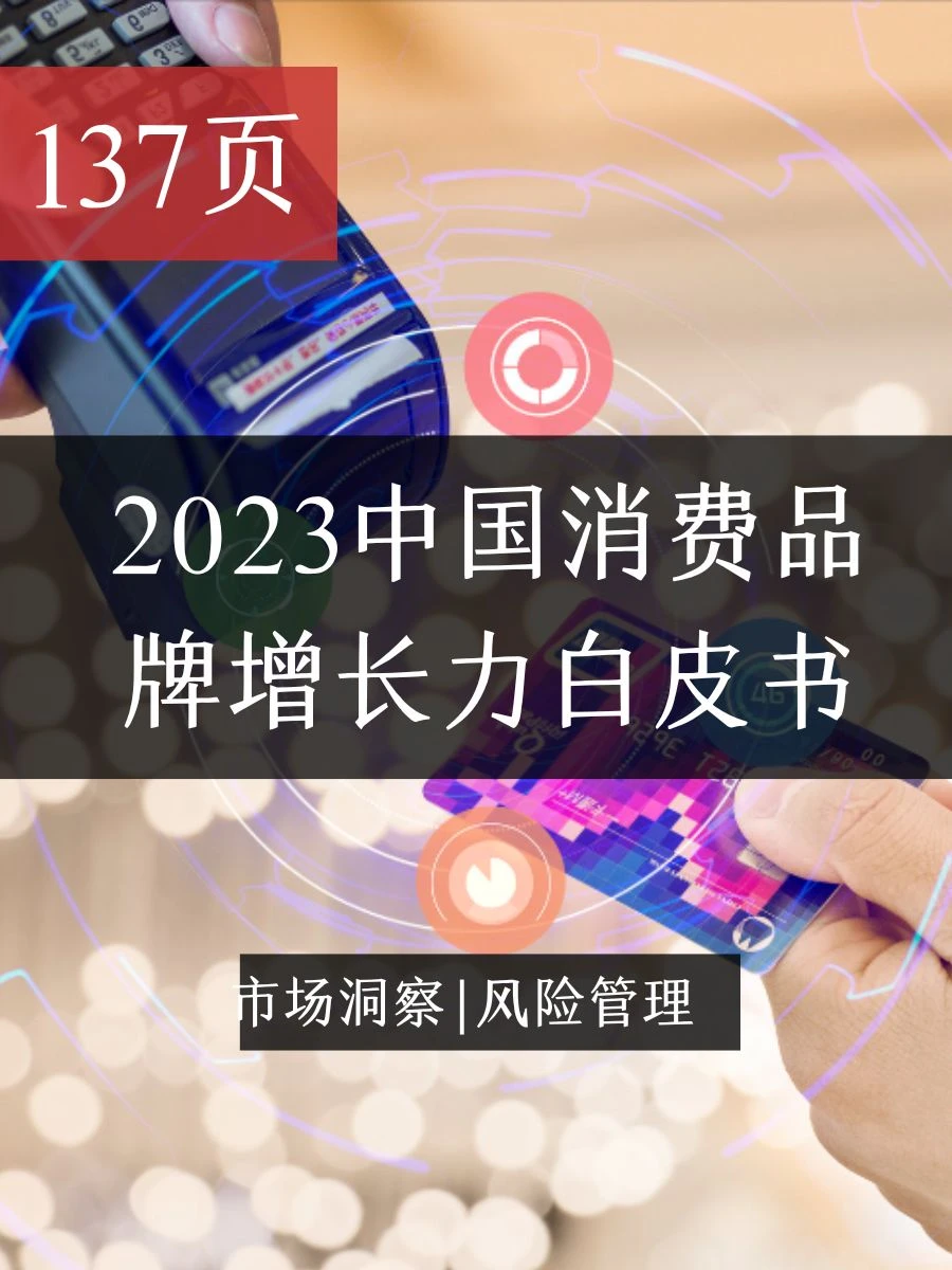 报告|主题：2023中国消费品牌增长力白皮书