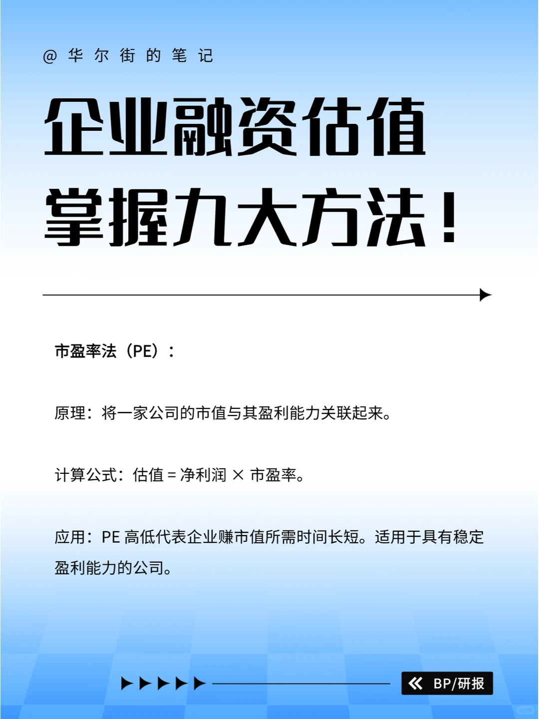 企业融资估值，你不得不知的九大方法！?