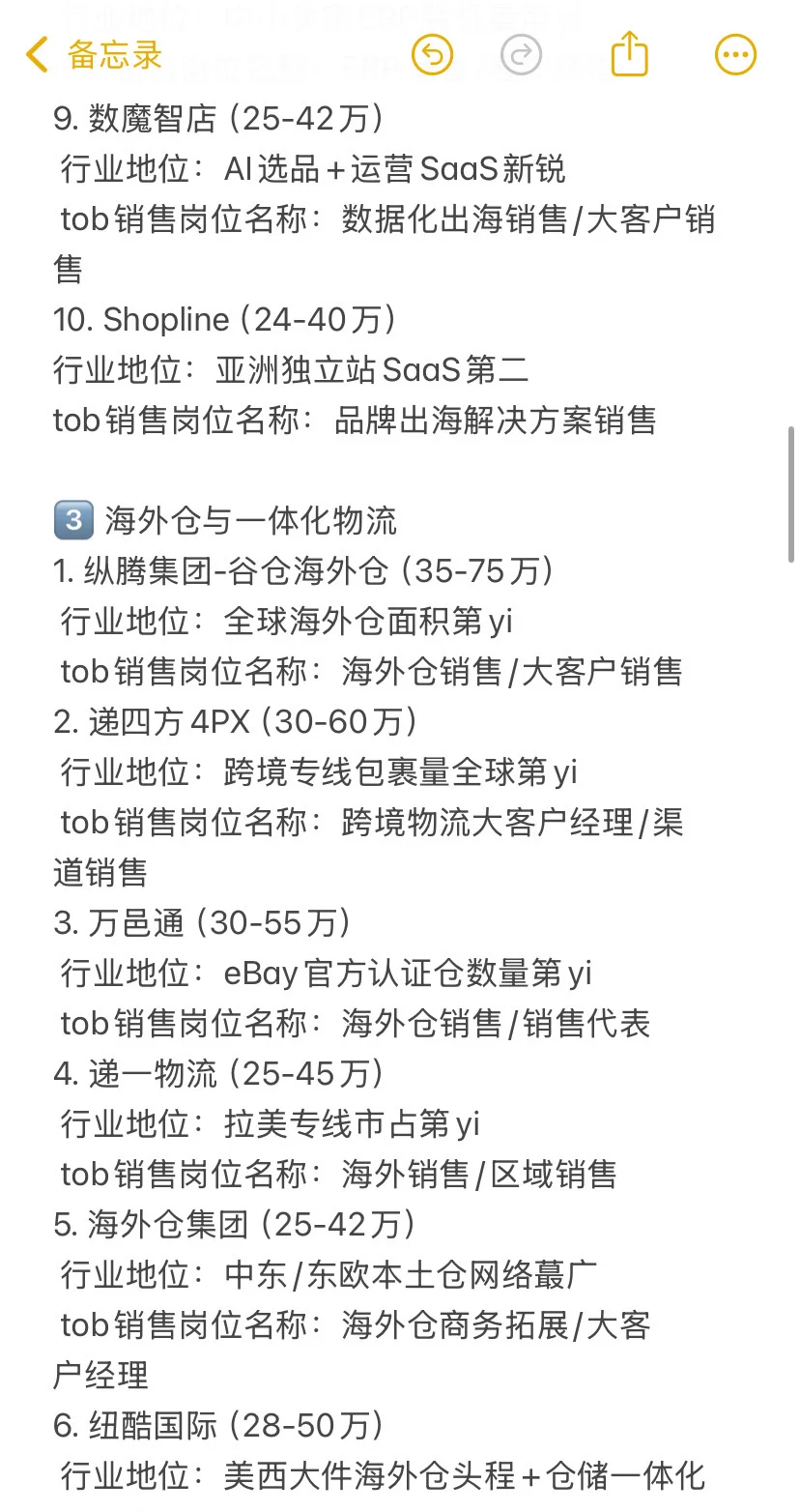 销售找工作，建议冲一冲跨境电商行业tob销售