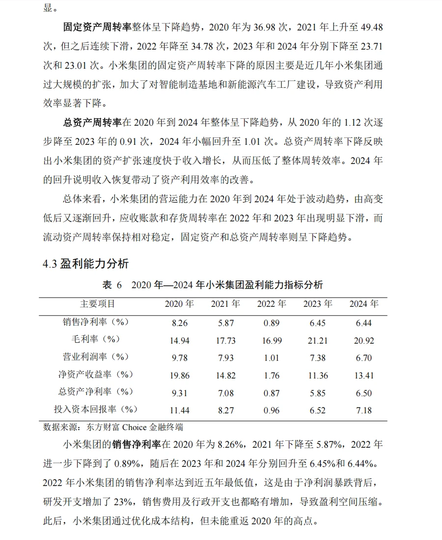 小米集团财务分析报告