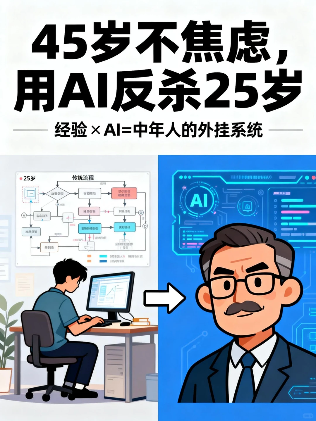 都在招25岁的？40岁的我如何用AI把自己变成“