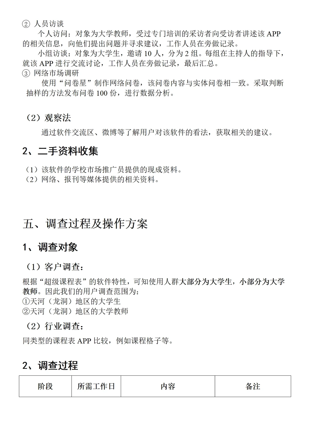 超级课程表APP市场调研报告成品1.2万字