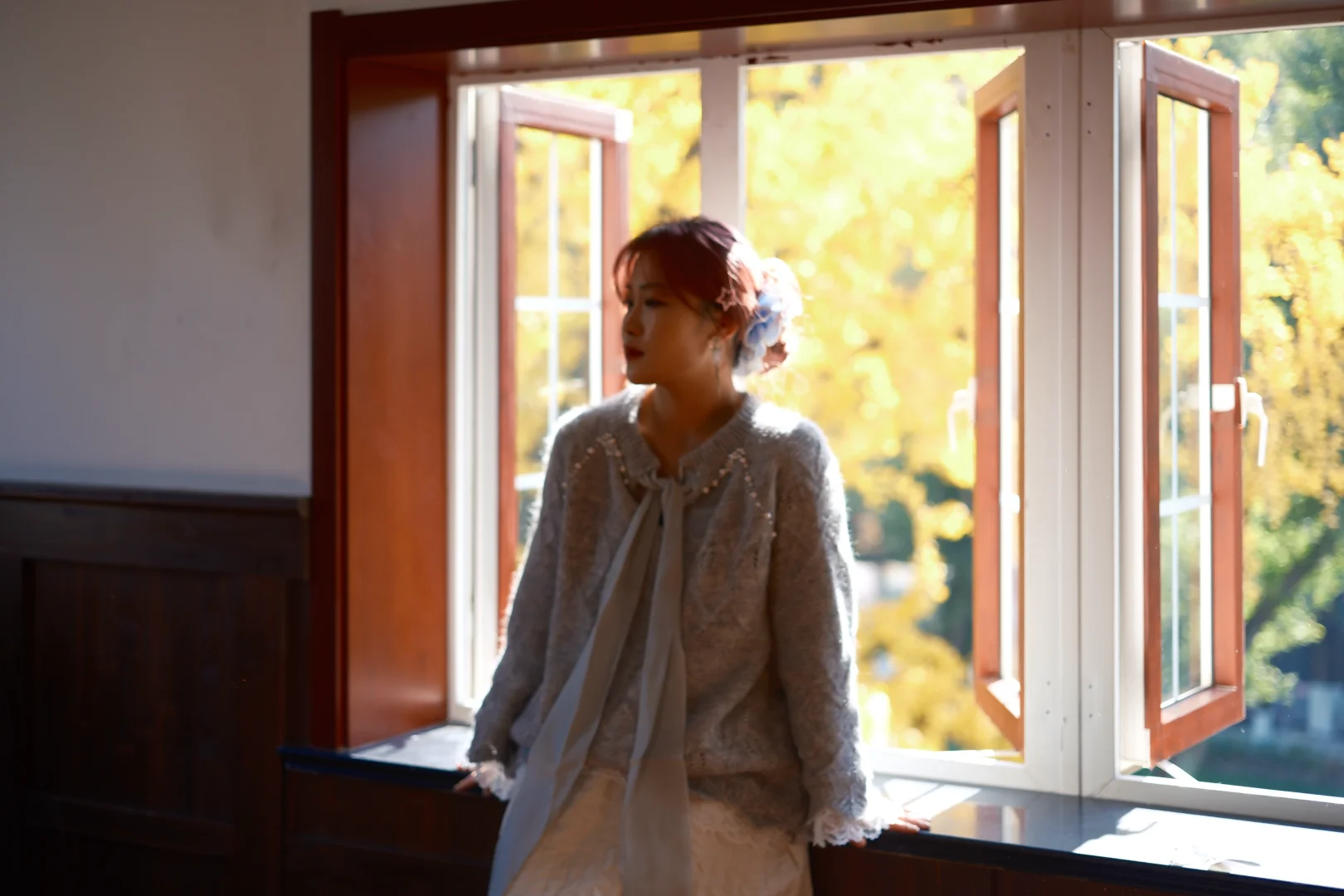 藏在市区里的“银杏之窗” 美疯了