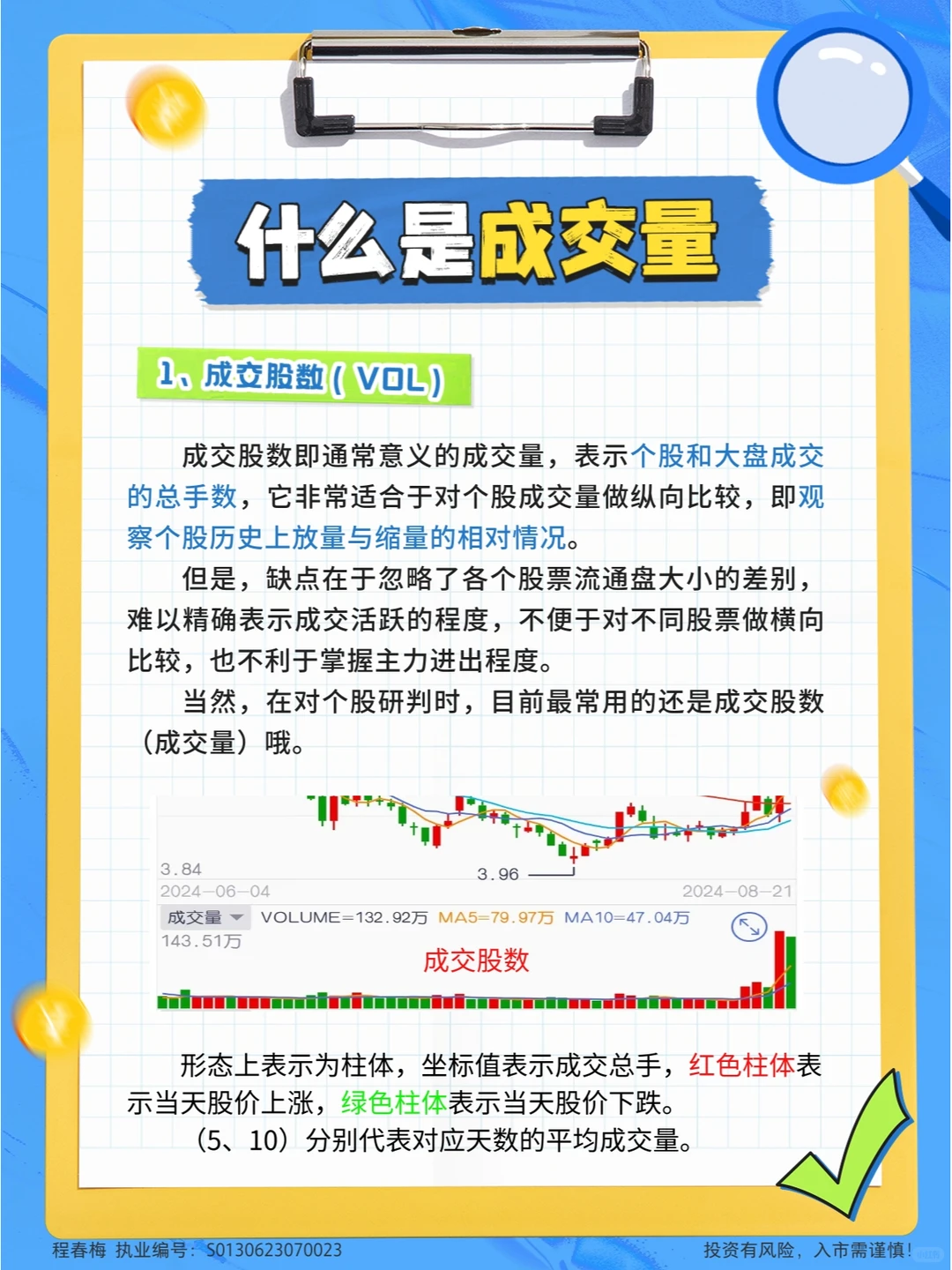 一分钟认识成交量，学到就是赚到！