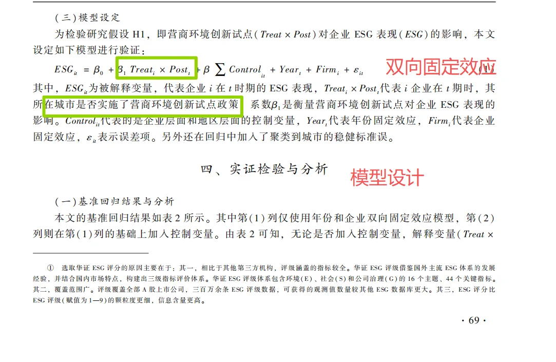 实证新主题:企业ESG与营商环境创新试点