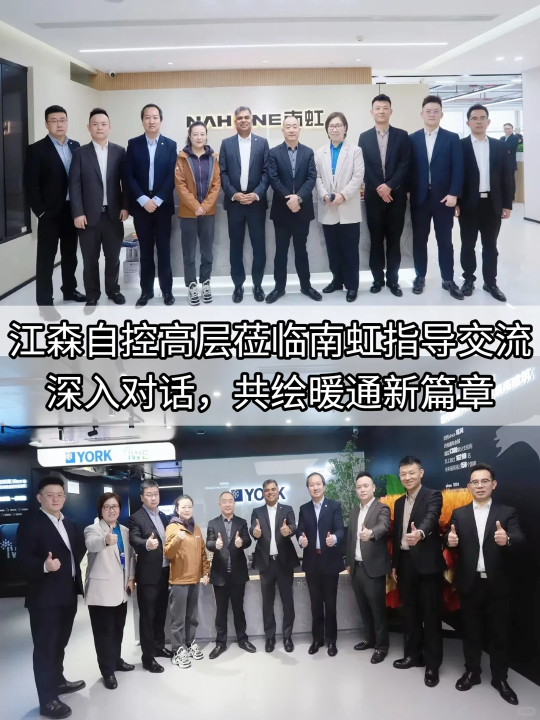 江森自控亚太区总裁一行莅临南虹指导交流
