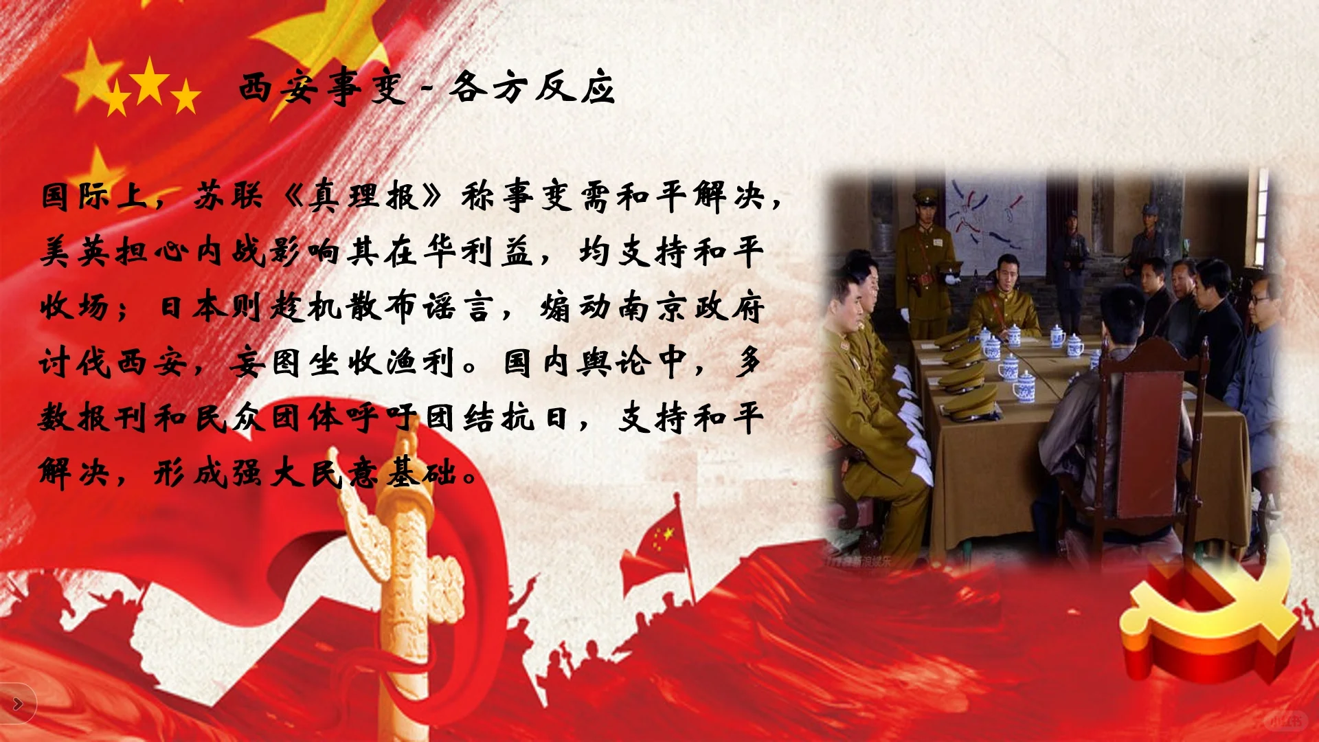 西安事变ppt分享