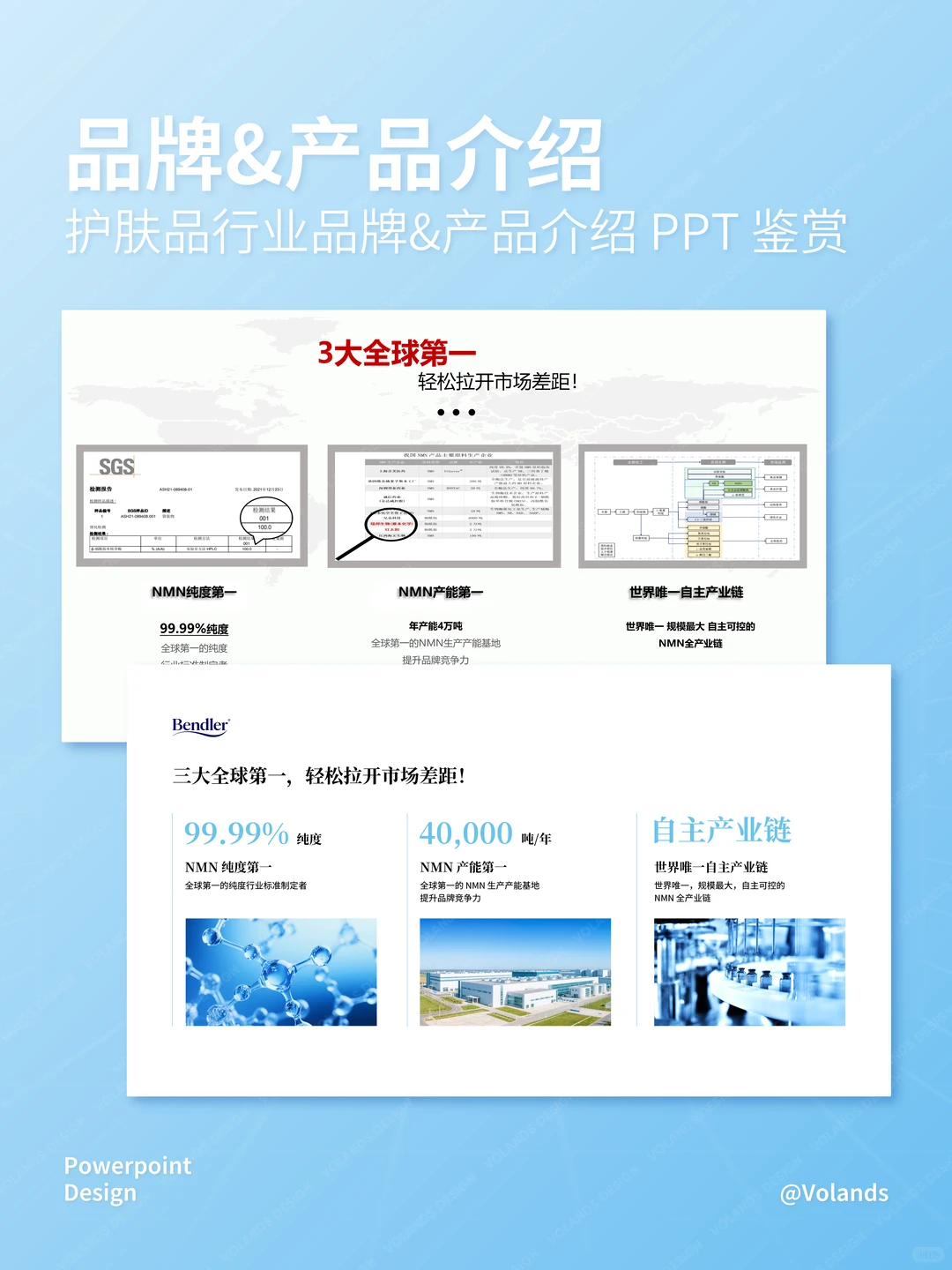 妈妈说,做护肤品的PPT就要干干净净der~