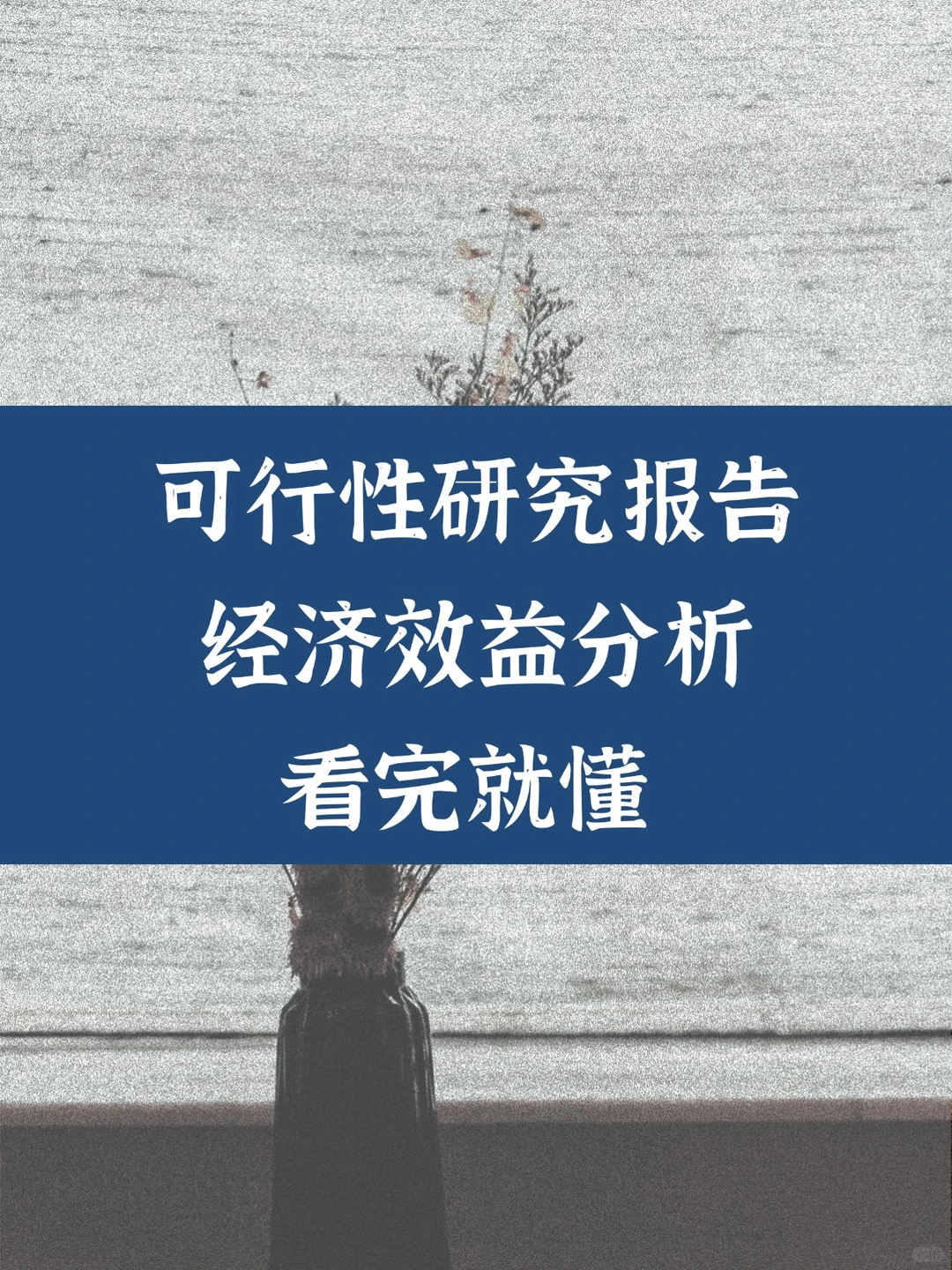 可行性研究报告经济效益分析,看完就懂