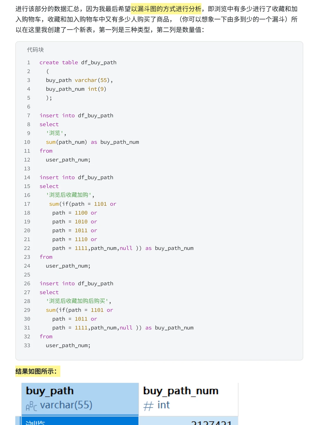基于MySQL➕tableau淘宝用户购物行为分析
