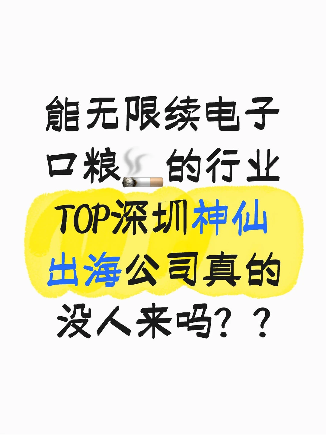 无限续电子口粮?的行业TOP深圳神仙出海