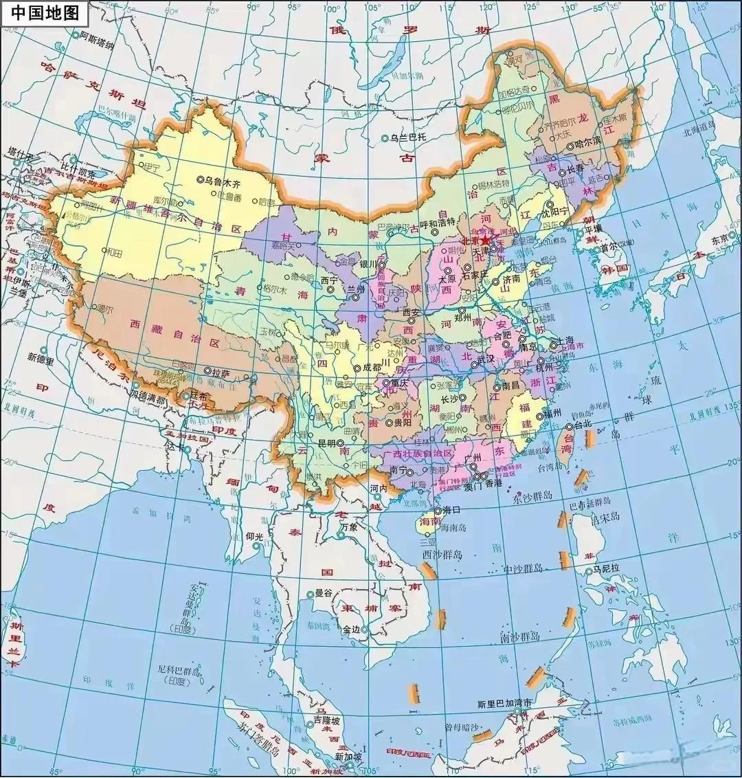 祖国18张高清地图，包括了祖国的方方面面