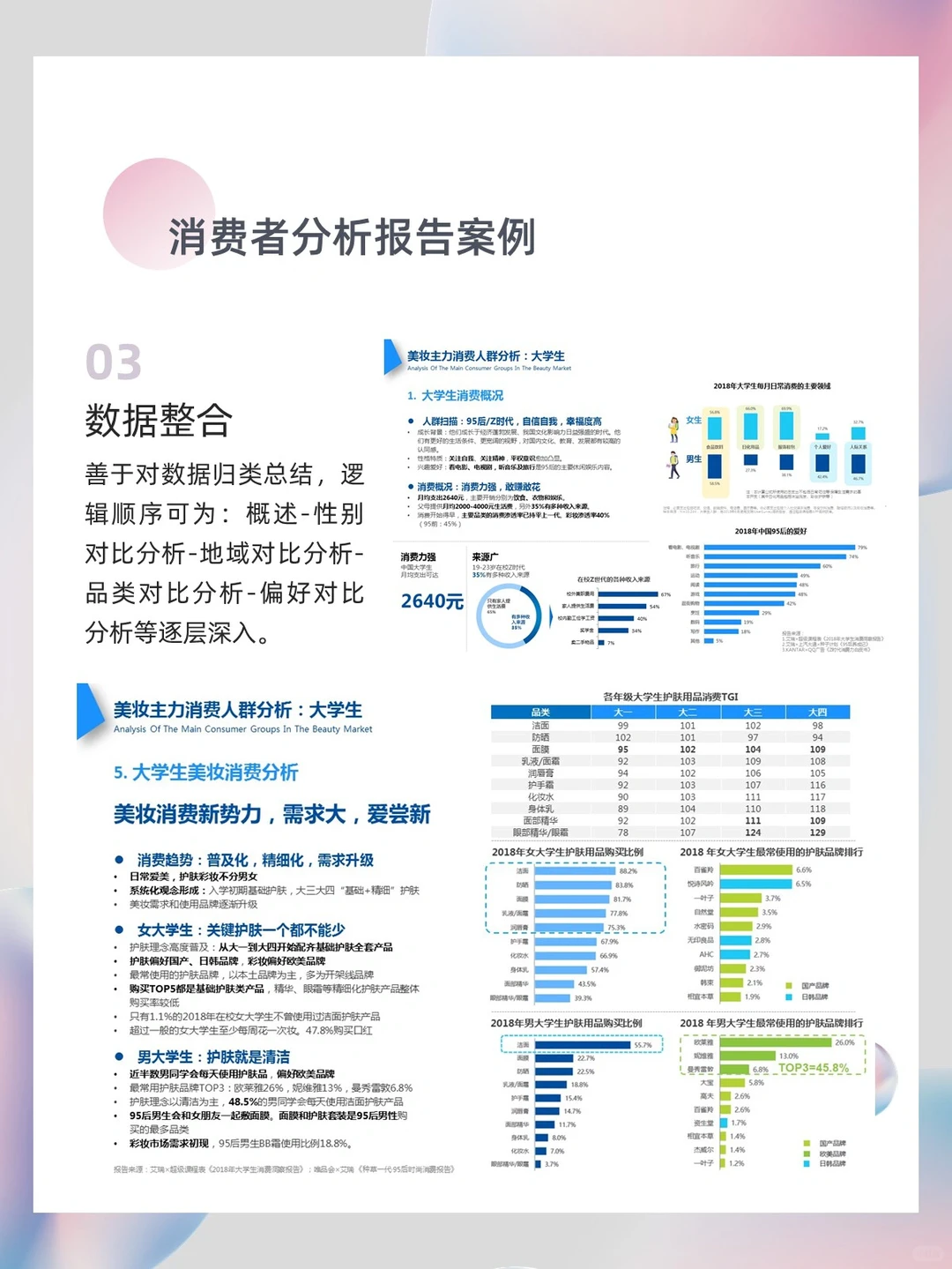 N.8消费者分析报告万能套路