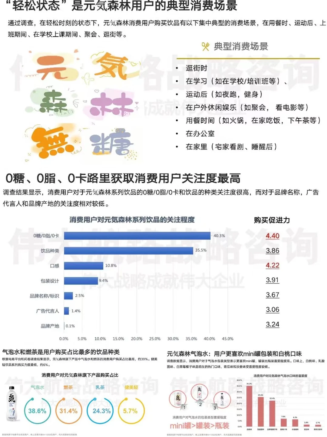 元气森林丨用户调研报告分享