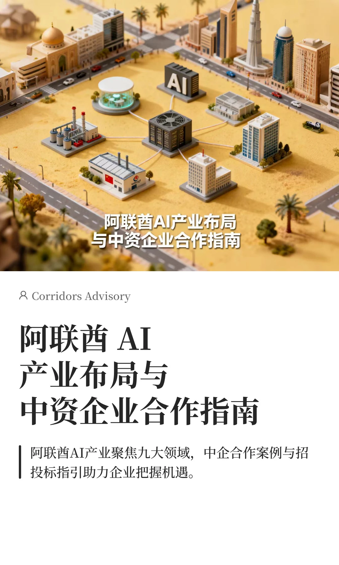 阿联酋 AI产业布局与中资企业合作指南