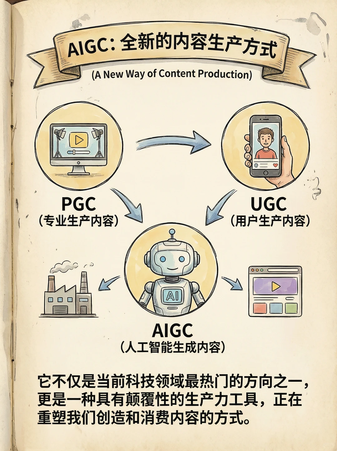 《总听人说 AI,那 AIGC 又是啥?》