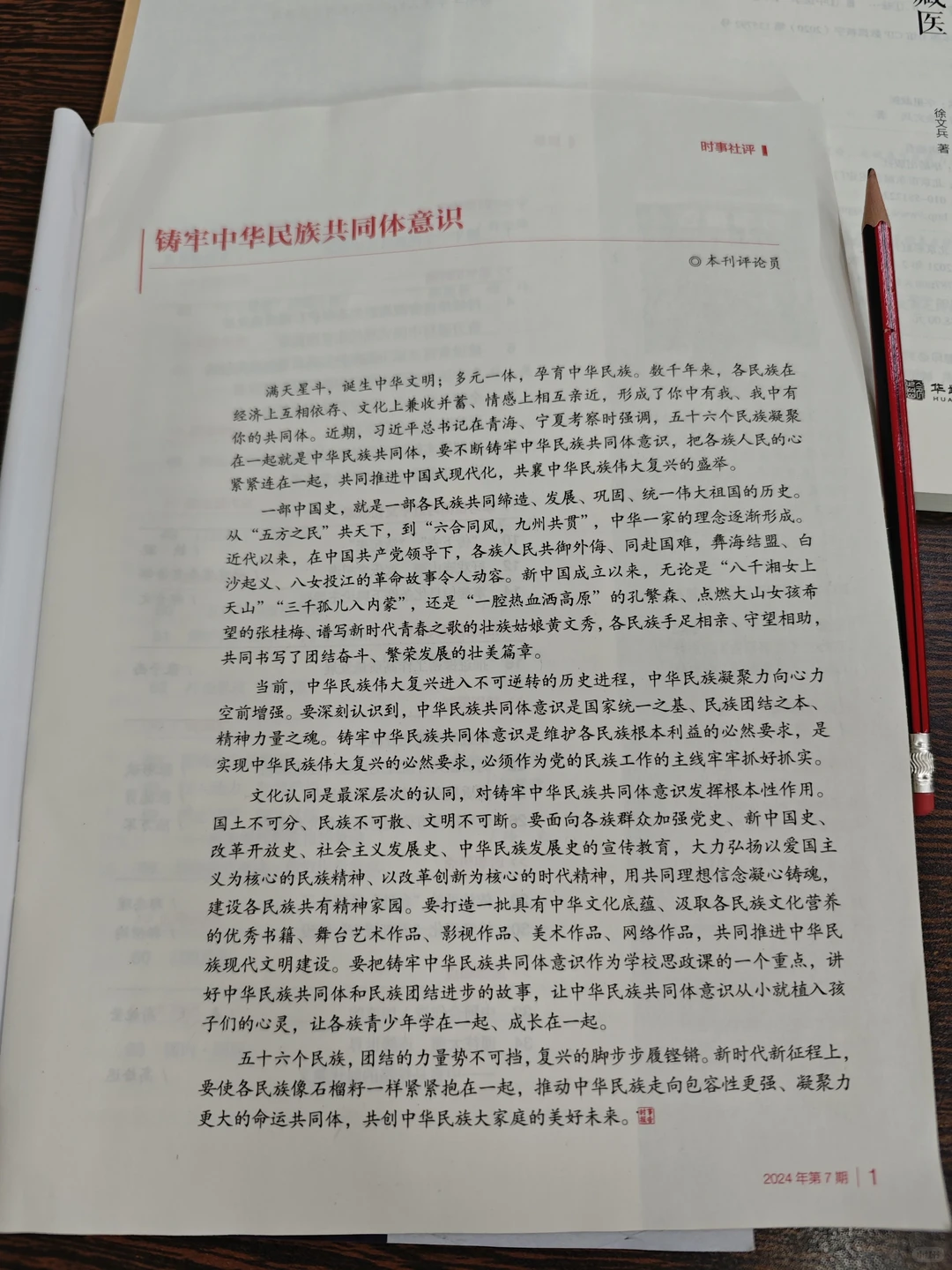 关于民族共同体，写太好了