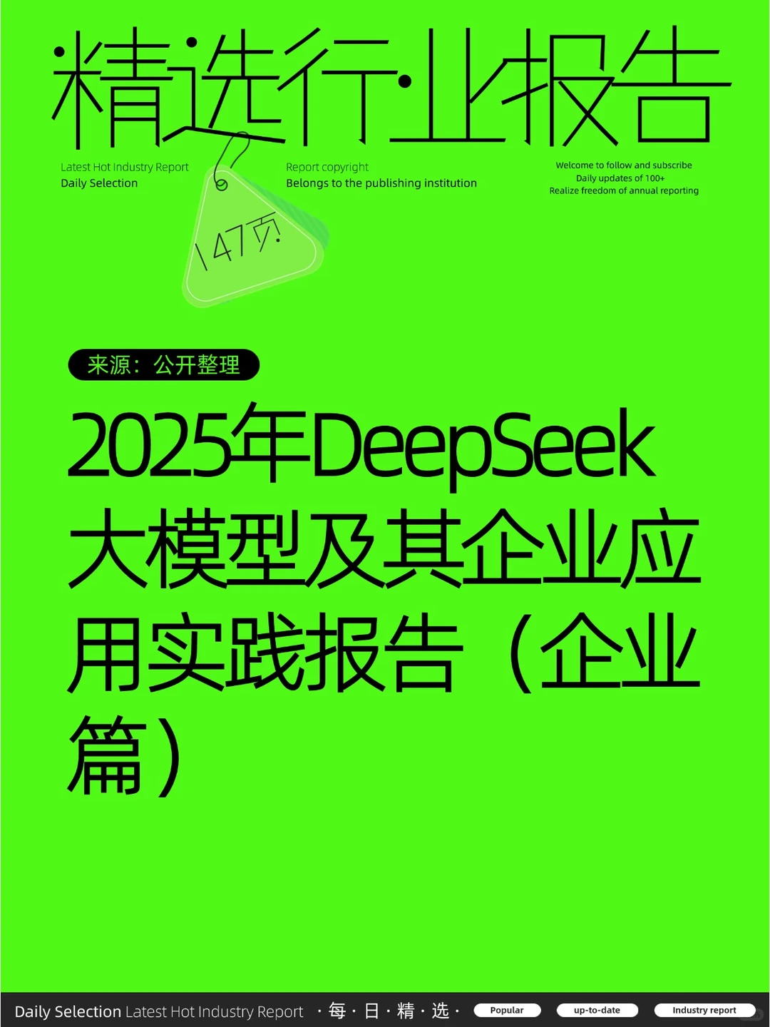 2025年DeepSeek大模型及其企业应用实践