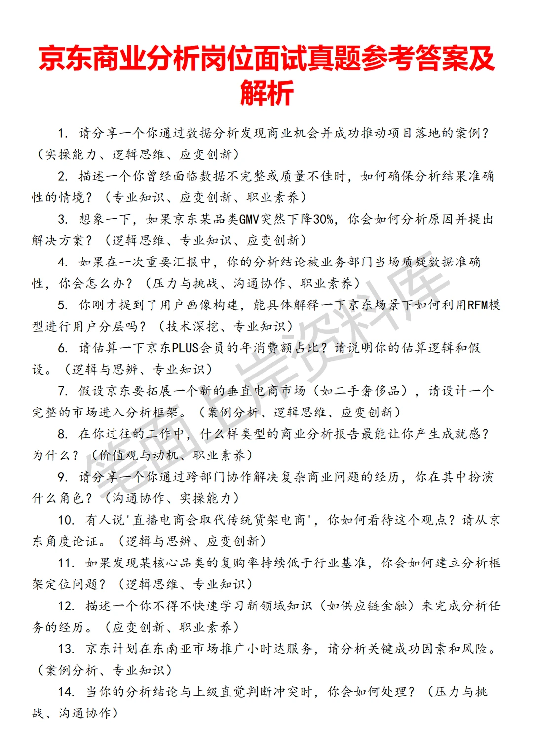 京东商业分析