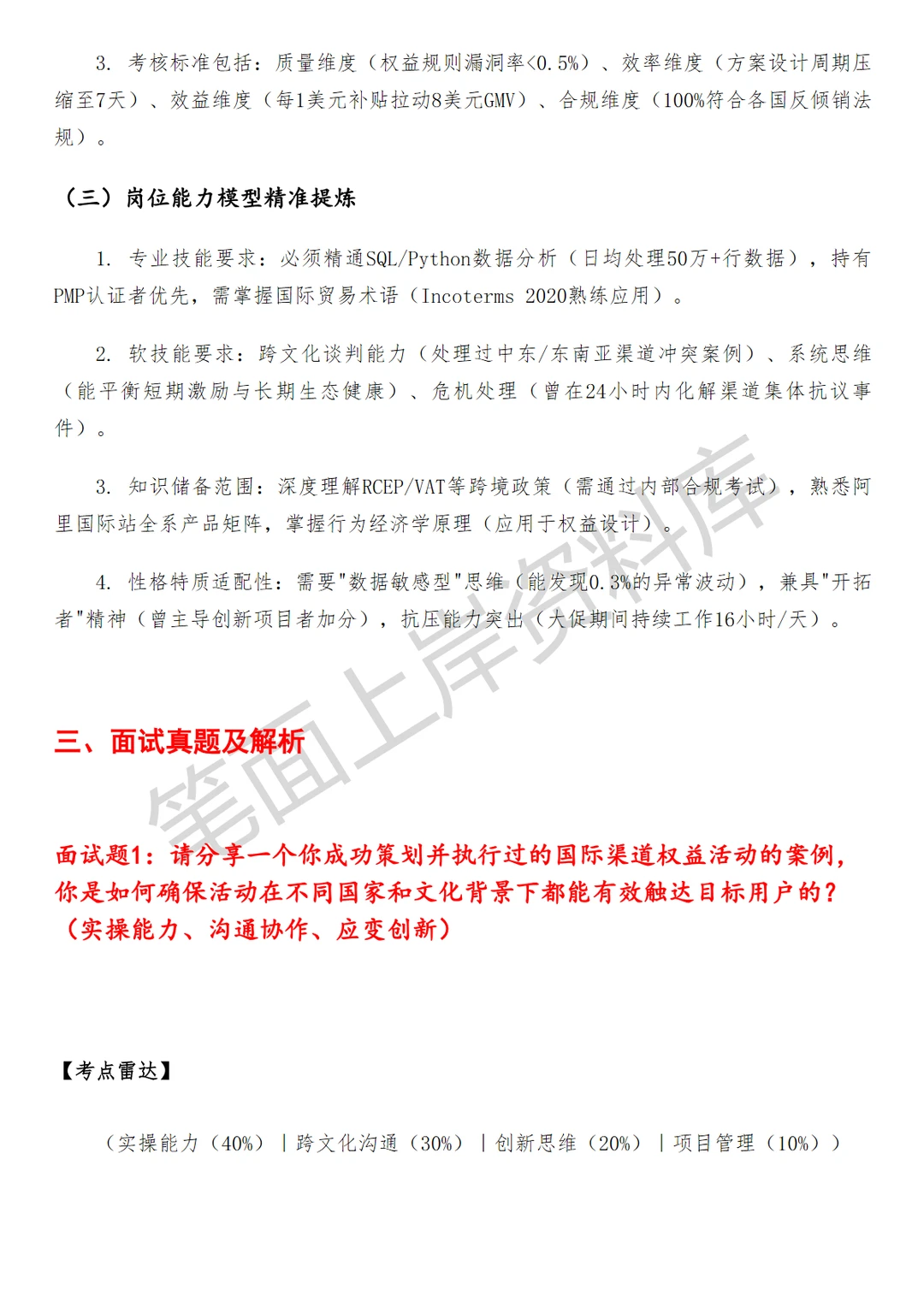 阿里巴巴国际渠道权益运营
