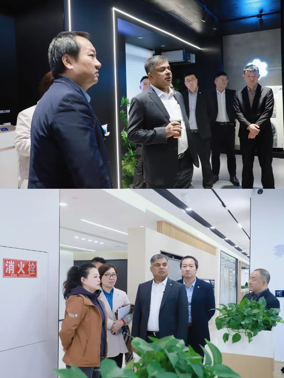 江森自控亚太区总裁一行莅临南虹指导交流