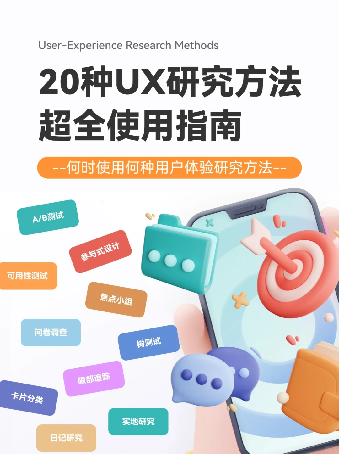 2️⃣0️⃣种用户体验研究方法 | 超全使用指南