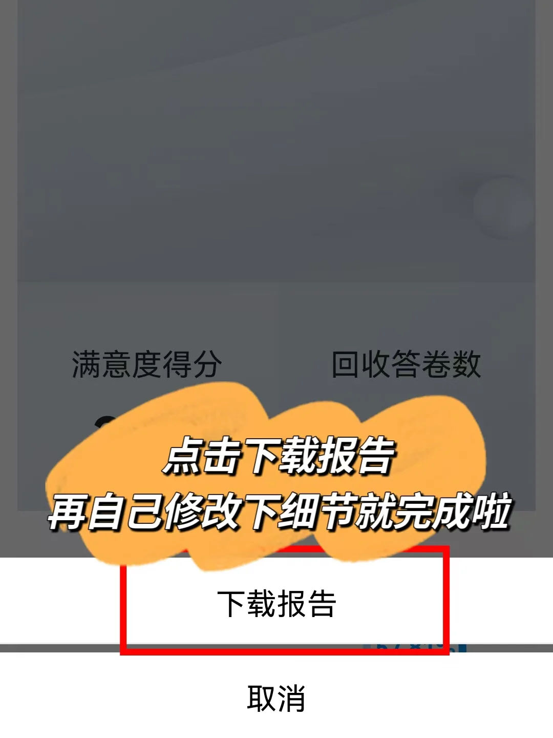 10分钟搞定满意度调查报告（手机端）