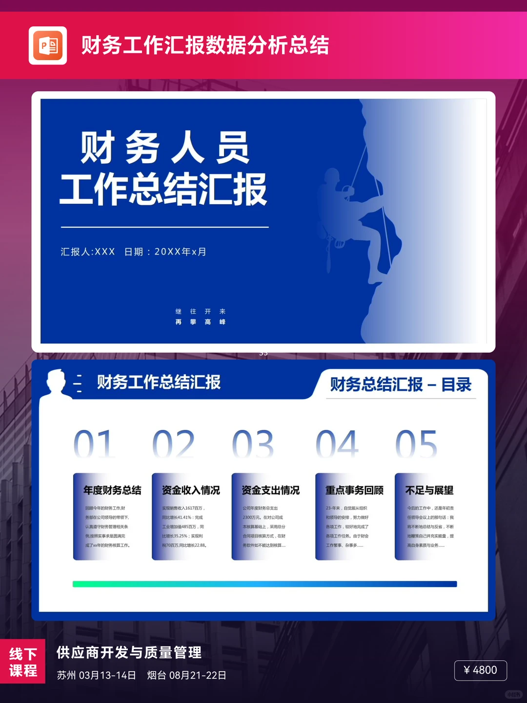 财务工作汇报数据分析总结