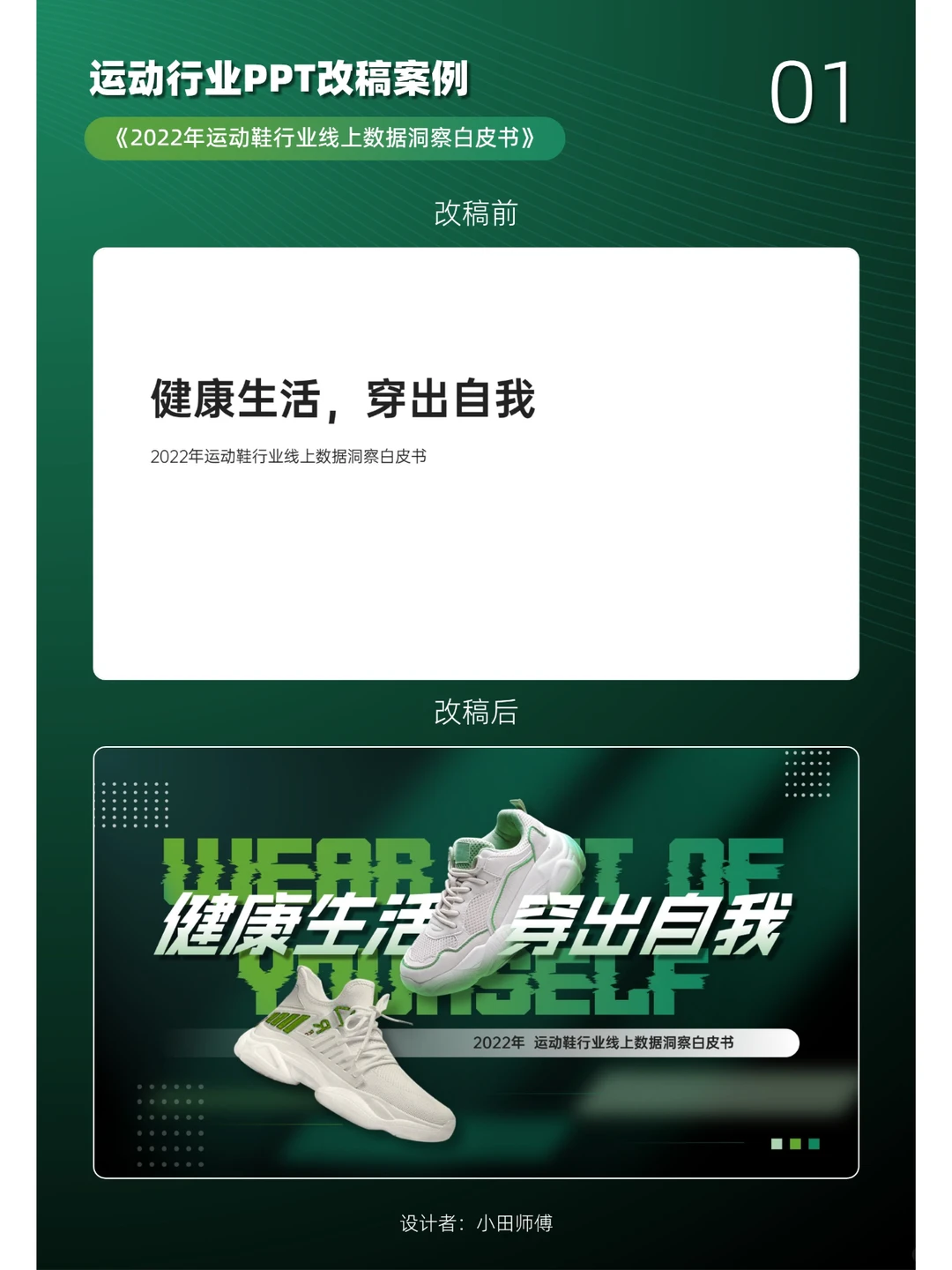 运动行业PPT改稿案例