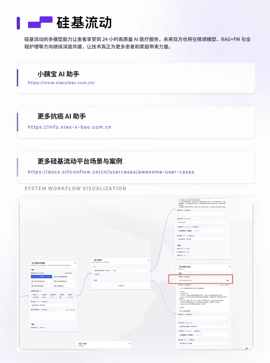 硅基流动✖️小x宝:以AI抗癌,覆盖20+癌种