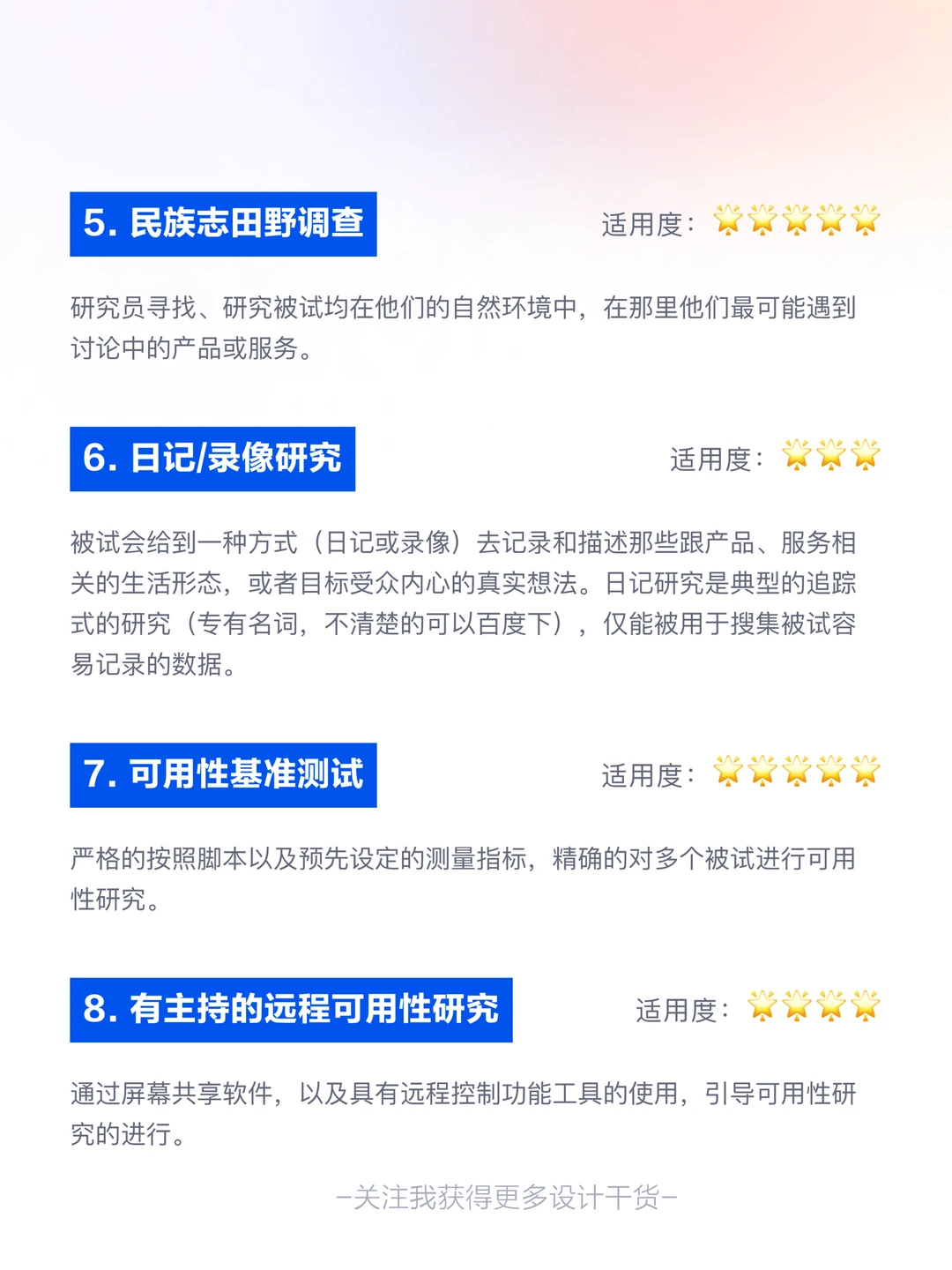设计师必备?20种UI/UX用研方法
