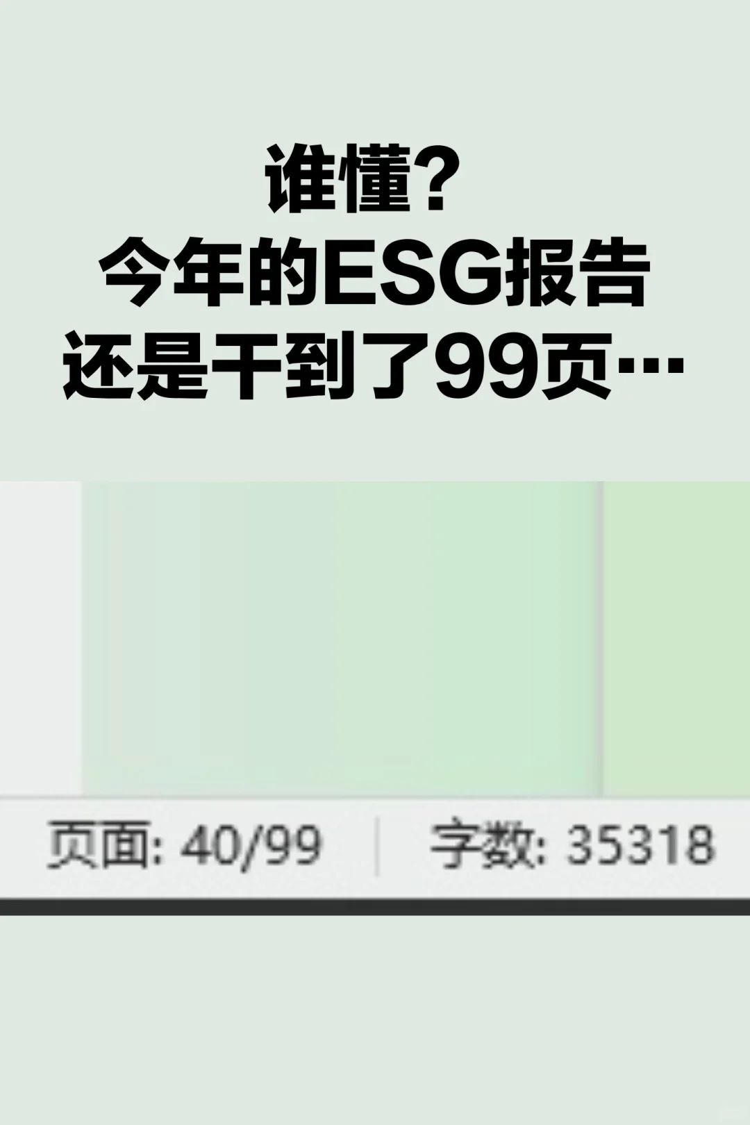 谁懂？今年的ESG报告还是干到了99页