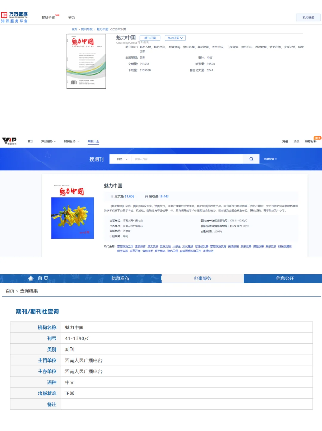 《魅力中国》综合刊结合各方向易过易投