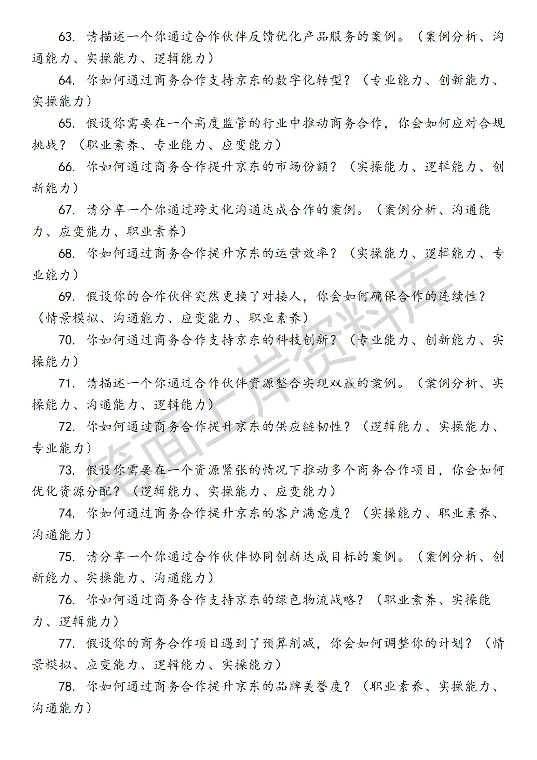 京东商务经理