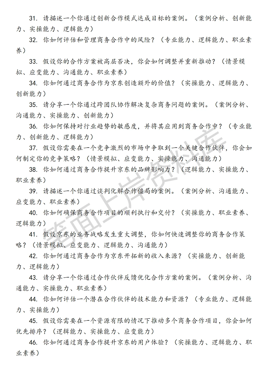 京东商务经理