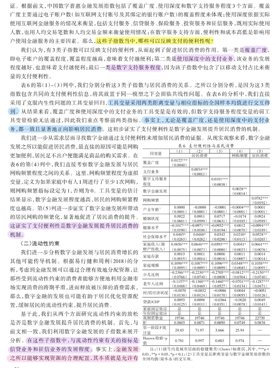 论文跟读|数字金融发展与居民消费增长