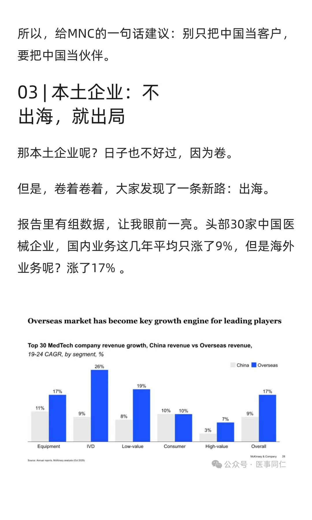 中国医疗器械:当电梯停了,你得学会爬楼