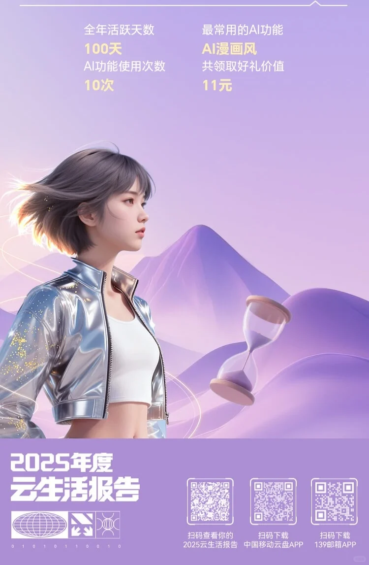 中国移动云盘2025年报告查看抽奖立减金