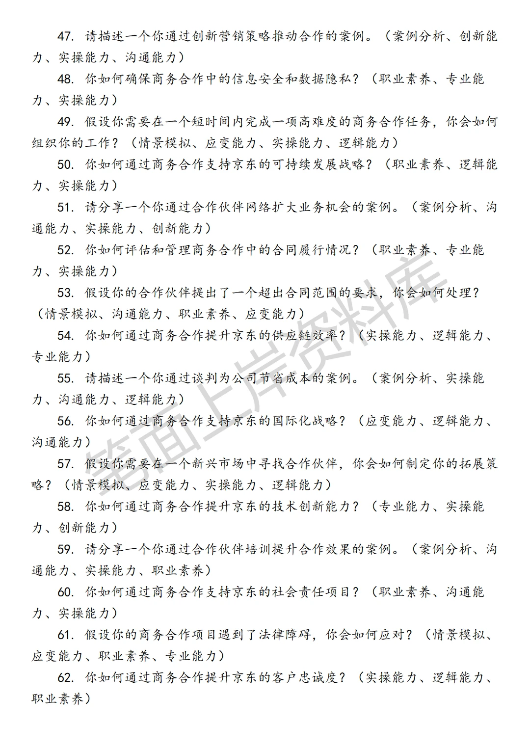 京东商务经理