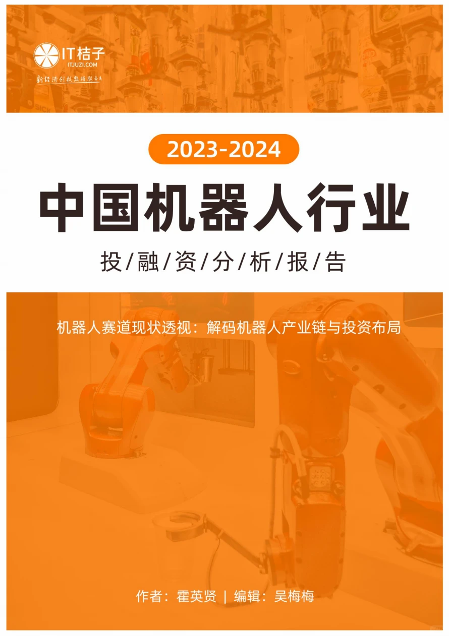 20页 | 2023-2024中国机器人投融资分析报告