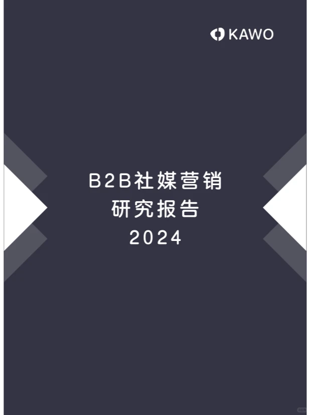 2024 B2B社媒营销研究报告