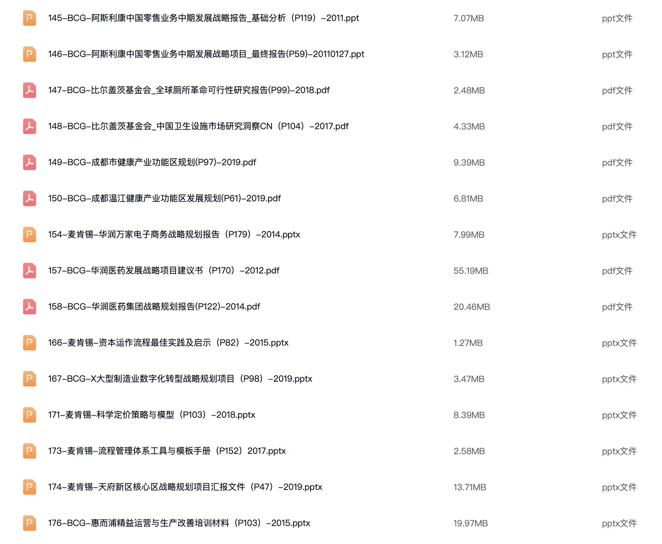 麦肯锡225套真实咨询项目 Case deck，还附带