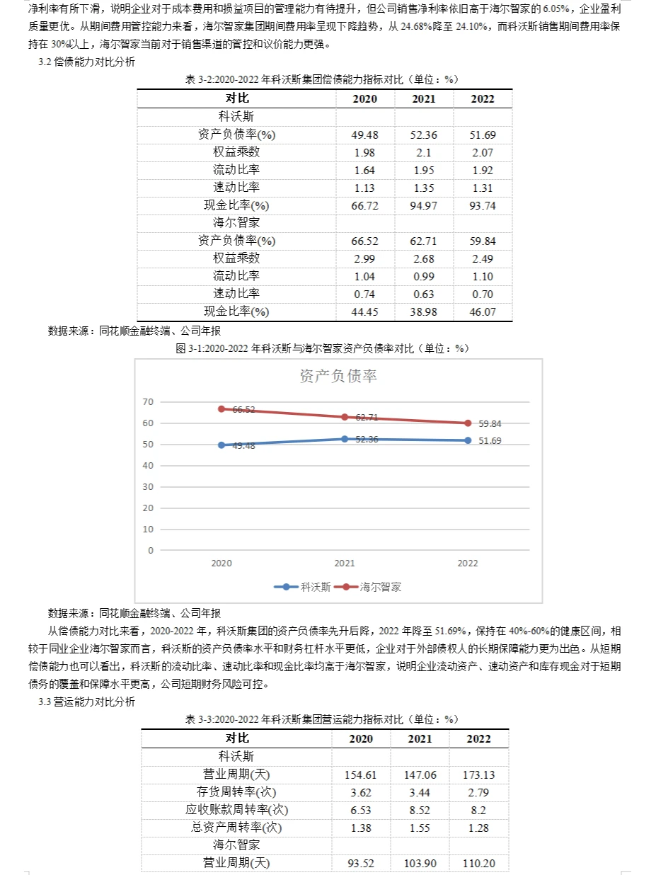 科沃斯财务分析报告