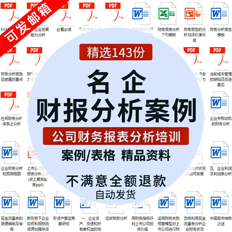 企业上市公司财务报表财报分析报