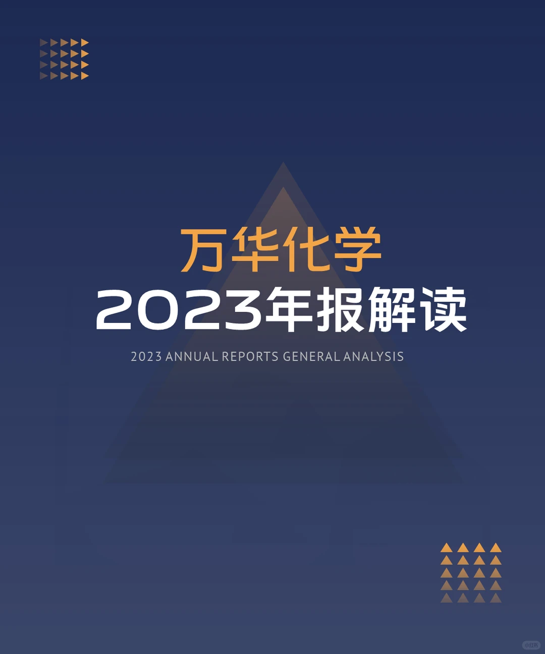 万华化学2023年年报简析