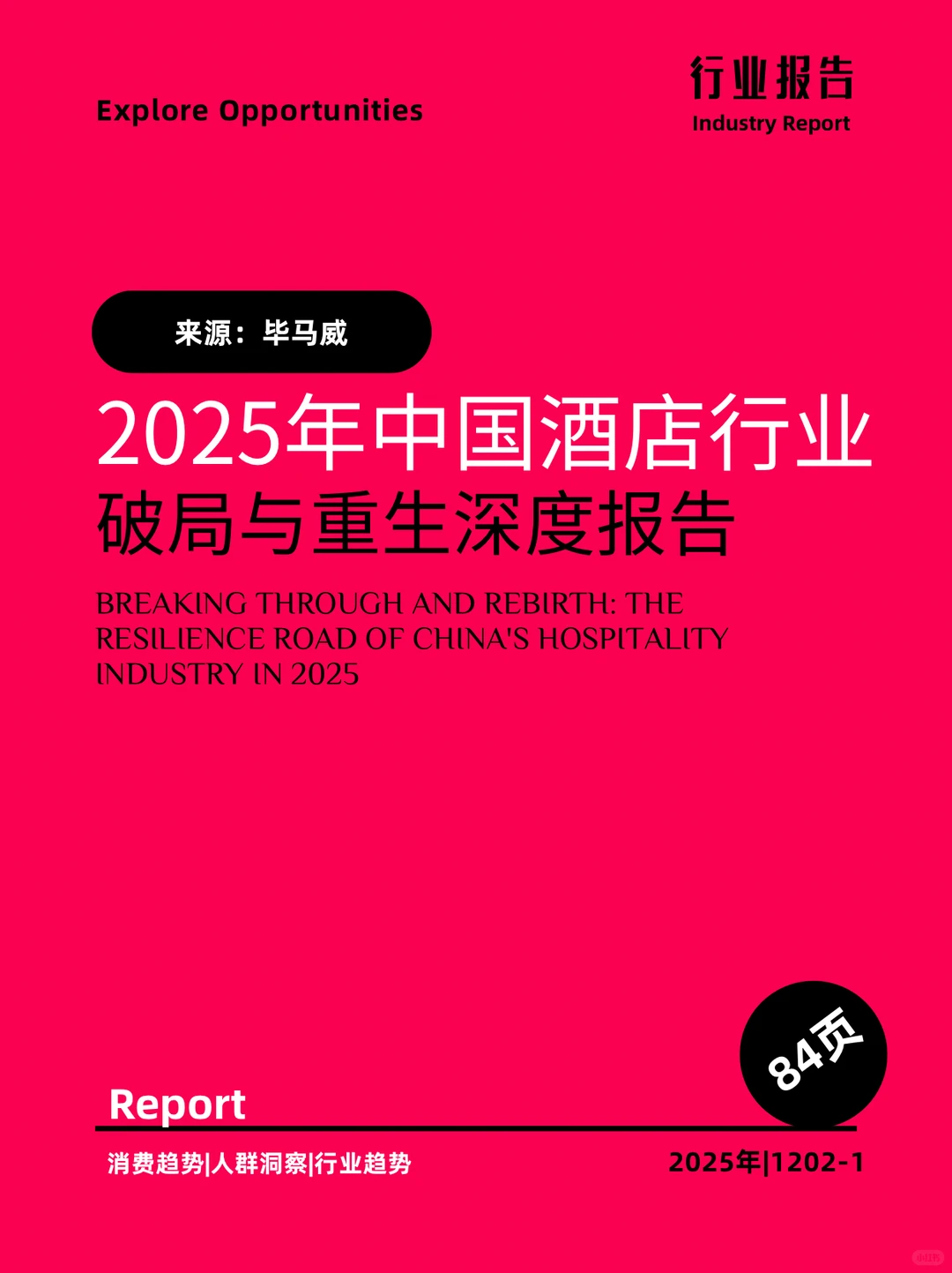 2025年中国酒店行业破局与重生深度报告