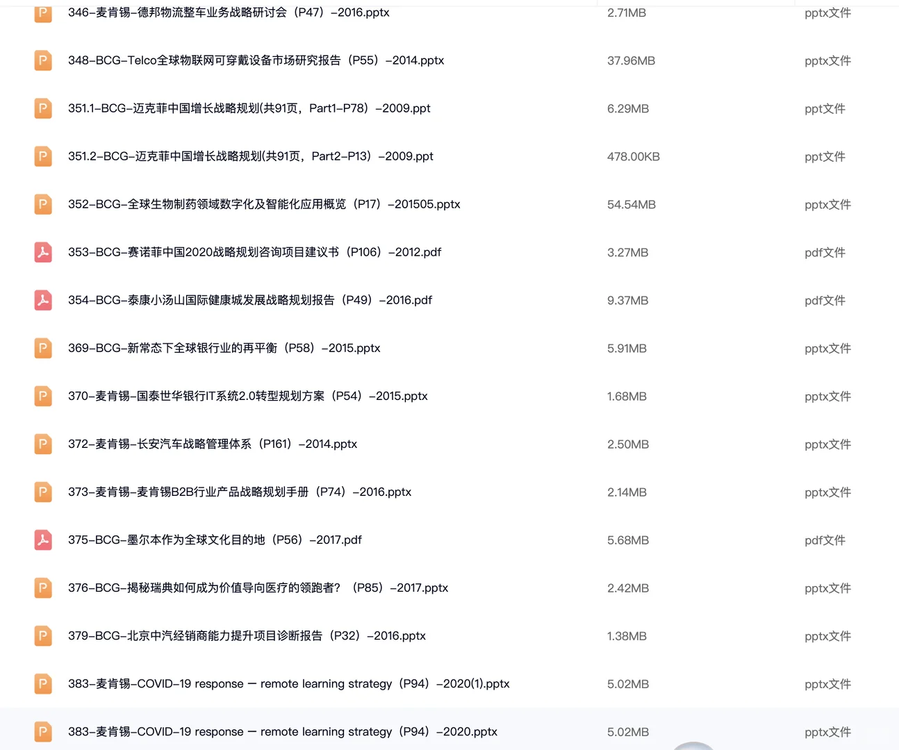 麦肯锡225套真实咨询项目 Case deck，还附带