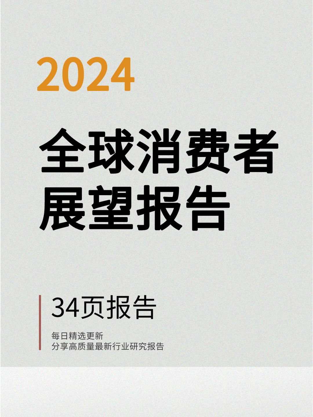 2024年全球消费者展望报告