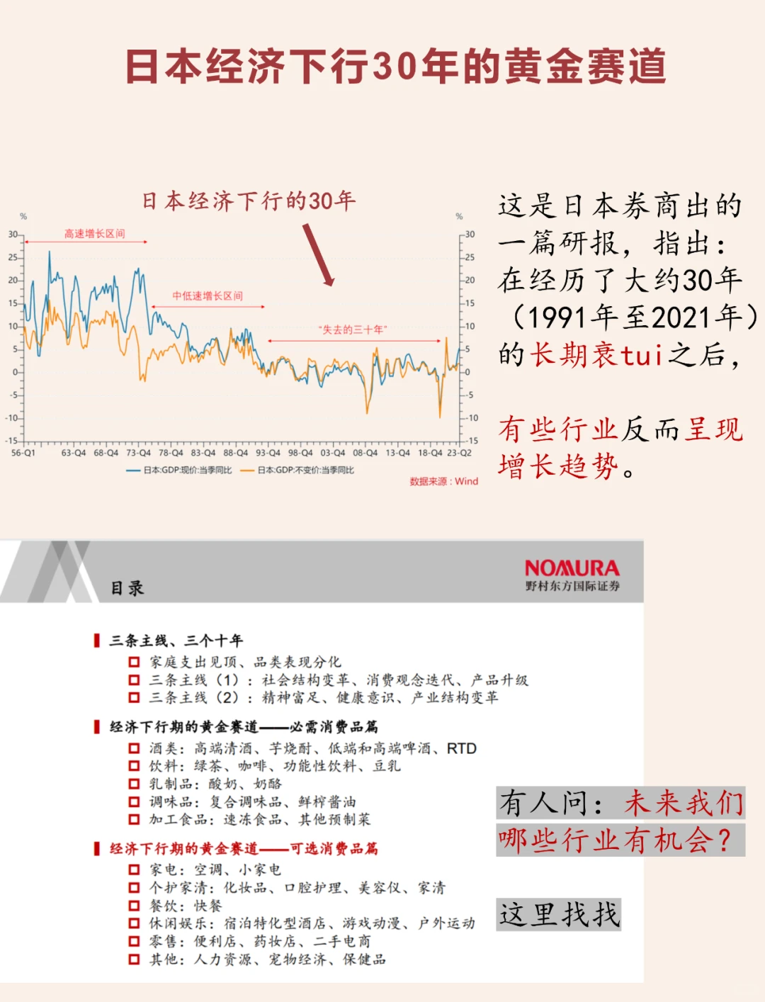 日本经济下行30年的黄金赛道